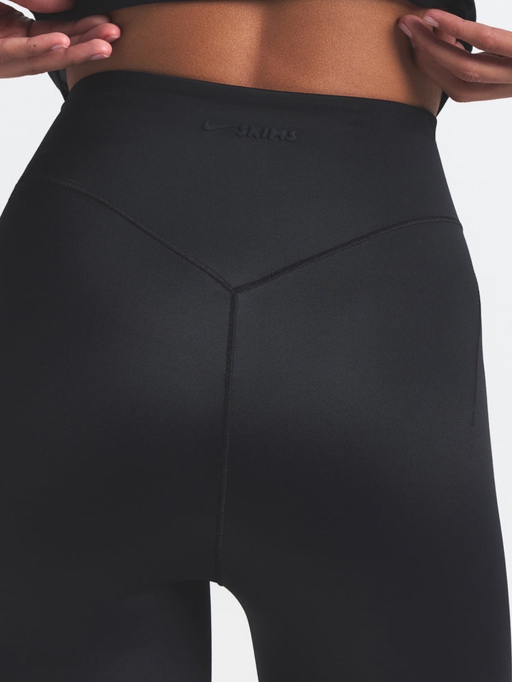 NWT Nike x SKIMS Shine Leggings XL Obsidian High-Waisted